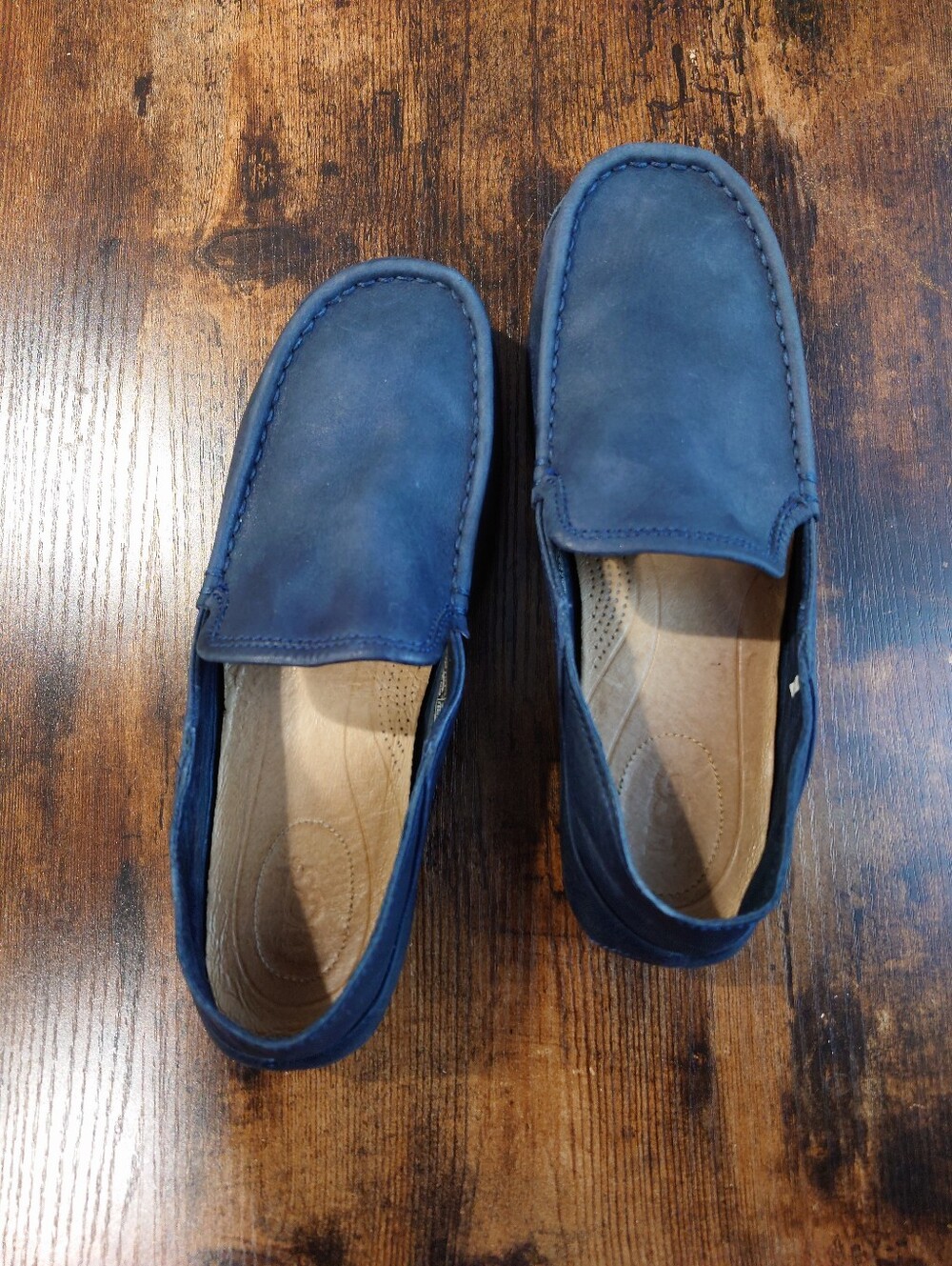 UGG Australia Men’s Blue Nubuck Loafers Moccasins Size 9